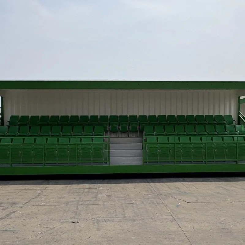 20ft 40ft Modular Tribune Stadium Container with Seating Grandstand Sporting Event Bleachers Portable Stand Container